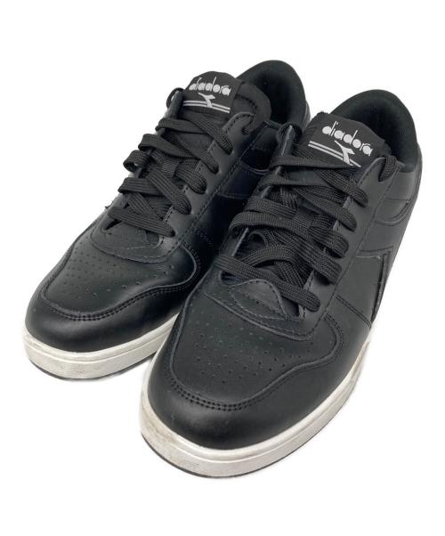 DIADORA（ディアドラ）DIADORA (ディアドラ) Magic Basket Low レザースニーカー ブラック サイズ:26.5cmの古着・服飾アイテム
