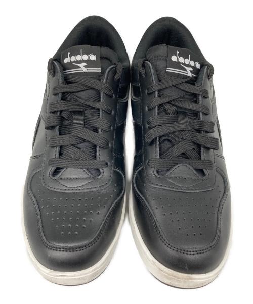 DIADORA（ディアドラ）DIADORA (ディアドラ) Magic Basket Low レザースニーカー ブラック サイズ:26.5cmの古着・服飾アイテム