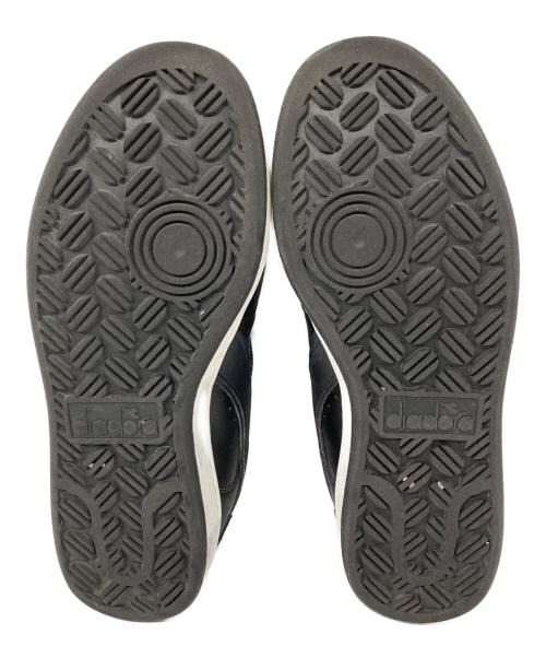 DIADORA（ディアドラ）DIADORA (ディアドラ) Magic Basket Low レザースニーカー ブラック サイズ:26.5cmの古着・服飾アイテム