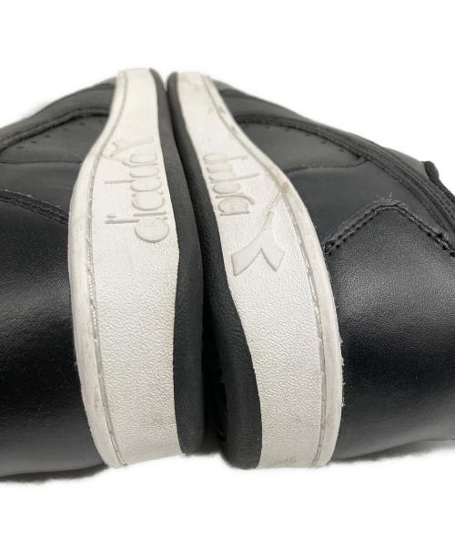 DIADORA（ディアドラ）DIADORA (ディアドラ) Magic Basket Low レザースニーカー ブラック サイズ:26.5cmの古着・服飾アイテム
