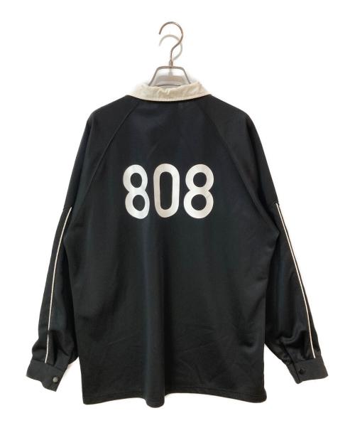 peate（ピート）peate (ピート) MUSIC 808 ロゴロングスリーブ長袖ポロシャツ ブラック サイズ:Freeの古着・服飾アイテム