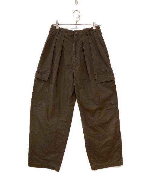 CLANE（クラネ）CLANE (クラネ) WIDE TUCK WORK PANTS レッド サイズ:2の古着・服飾アイテム