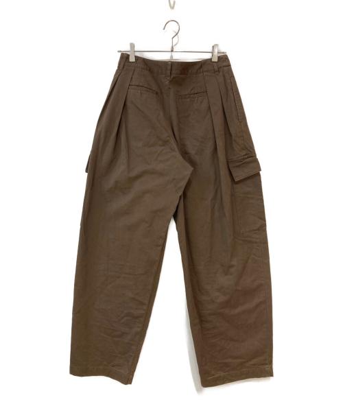 CLANE（クラネ）CLANE (クラネ) WIDE TUCK WORK PANTS レッド サイズ:2の古着・服飾アイテム