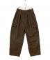 CLANE（クラネ）の古着「WIDE TUCK WORK PANTS」｜レッド