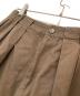 中古・古着 CLANE (クラネ) WIDE TUCK WORK PANTS レッド サイズ:2：9000円