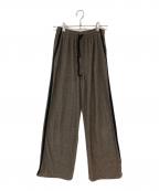CLANEクラネ）の古着「PILE LINE PANTS」｜ブラウン