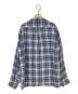 ROTT WEILER (ロットワイラー) レーヨンチェックシャツ ブルー サイズ: L：8000円
