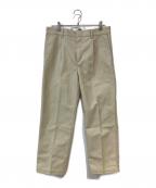 WACKO MARIA×Dickiesワコマリア×ディッキーズ）の古着「PLEATED TROUSERS」｜ベージュ