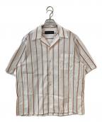 WACKO MARIAワコマリア）の古着「STRIPED OPEN COLLAR SHIRT S/S ( TYPE-1 )」｜ホワイト