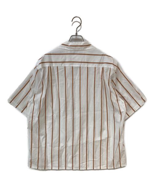 WACKO MARIA（ワコマリア）WACKO MARIA (ワコマリア) STRIPED OPEN COLLAR SHIRT S/S ( TYPE-1 ) ホワイト サイズ: Mの古着・服飾アイテム