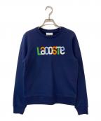 LACOSTEラコステ）の古着「ロゴステッチスウェットシャツ」｜ネイビー