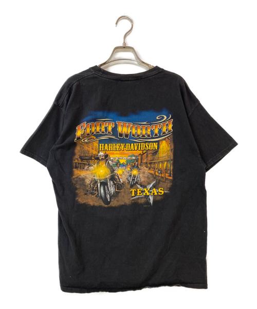 HARLEY-DAVIDSON（ハーレーダビッドソン）HARLEY-DAVIDSON (ハーレーダビッドソン) 両面プリントTシャツ ブラック サイズ:Lの古着・服飾アイテム
