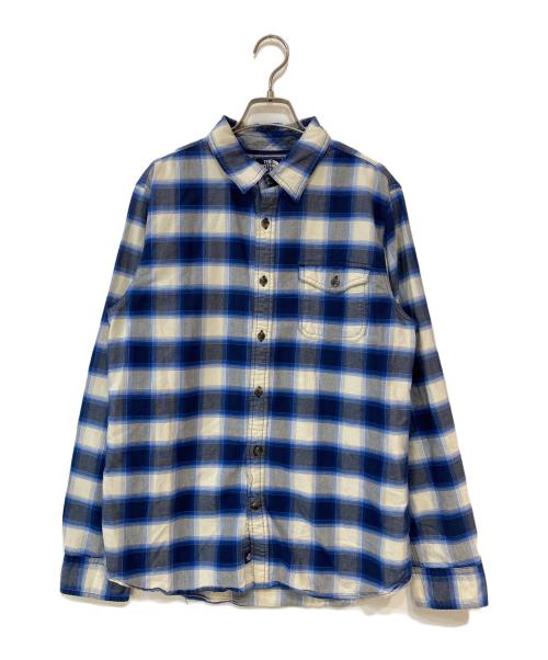 THE NORTH FACE（ザ ノース フェイス）THE NORTH FACE (ザ ノース フェイス) オンブレチェックシャツ ブルー サイズ: Mの古着・服飾アイテム