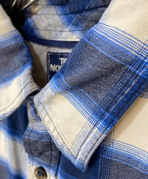 THE NORTH FACE（ザ ノース フェイス）THE NORTH FACE (ザ ノース フェイス) オンブレチェックシャツ ブルー サイズ: Mの古着・服飾アイテム