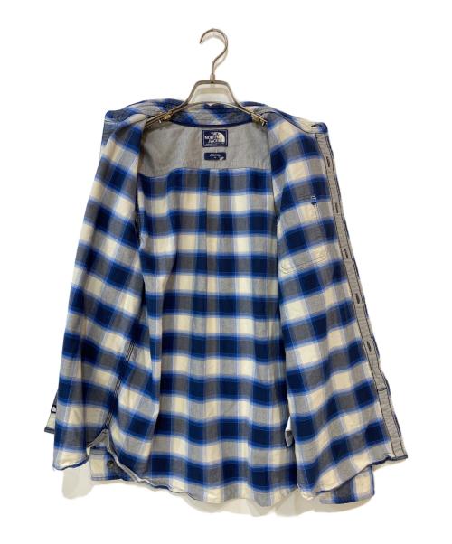 THE NORTH FACE（ザ ノース フェイス）THE NORTH FACE (ザ ノース フェイス) オンブレチェックシャツ ブルー サイズ: Mの古着・服飾アイテム