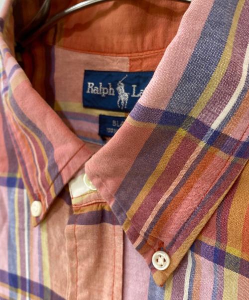 RALPH LAUREN（ラルフローレン）RALPH LAUREN (ラルフローレン) BLAKE 半袖チェックシャツ マルチカラー サイズ:Lの古着・服飾アイテム