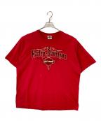 HARLEY-DAVIDSONハーレーダビッドソン）の古着「プリントTシャツ」｜レッド