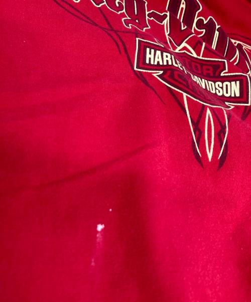 HARLEY-DAVIDSON（ハーレーダビッドソン）HARLEY-DAVIDSON (ハーレーダビッドソン) プリントTシャツ レッド サイズ:2ＸＬの古着・服飾アイテム