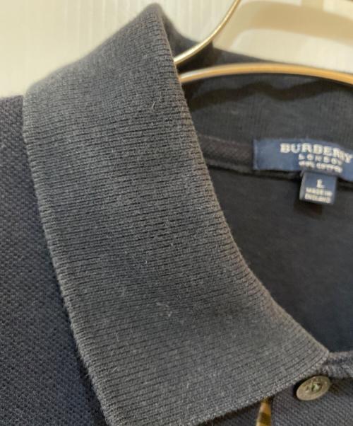 BURBERRY LONDON（バーバリーロンドン）BURBERRY LONDON (バーバリーロンドン) ポロシャツ ブラック サイズ:Lの古着・服飾アイテム