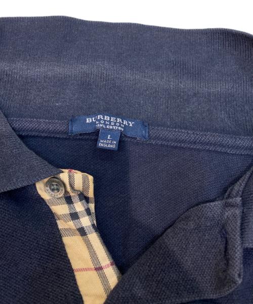 BURBERRY LONDON（バーバリーロンドン）BURBERRY LONDON (バーバリーロンドン) ポロシャツ ブラック サイズ:Lの古着・服飾アイテム