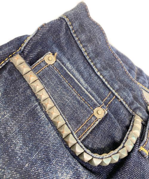 Hysteric Glamour（ヒステリックグラマー）Hysteric Glamour (ヒステリックグラマー) スタッズデニムパンツ インディゴ サイズ:34の古着・服飾アイテム