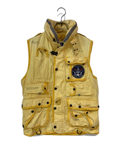 POLO RALPH LAUREN（ポロ・ラルフローレン）POLO RALPH LAUREN (ポロ・ラルフローレン) marine vest イエロー サイズ:Mの古着・服飾アイテム