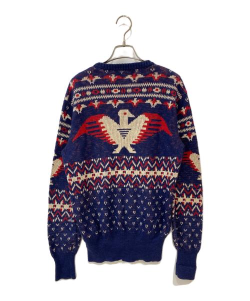 POLO RALPH LAUREN（ポロ・ラルフローレン）POLO RALPH LAUREN (ポロ・ラルフローレン) イーグル柄ニット ネイビー サイズ:Mの古着・服飾アイテム
