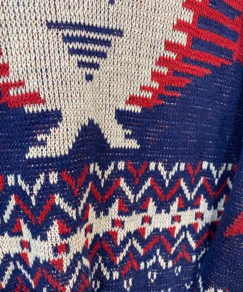 POLO RALPH LAUREN（ポロ・ラルフローレン）POLO RALPH LAUREN (ポロ・ラルフローレン) イーグル柄ニット ネイビー サイズ:Mの古着・服飾アイテム