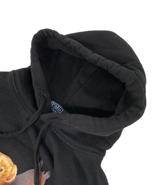 POLO RALPH LAUREN（ポロ・ラルフローレン）POLO RALPH LAUREN (ポロ・ラルフローレン) THE YEAR OF THE HORSE BEAR FLEECE HOODIE ブラック サイズ: Sの古着・服飾アイテム
