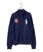 POLO RALPH LAURENポロ・ラルフローレン）の古着「EXCLUSIVE OF DECORATION ドライバーズニット」｜ネイビー