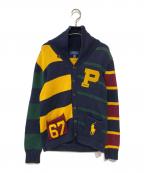 POLO RALPH LAURENポロ・ラルフローレン）の古着「ショールカラーボーダーカーディガン」｜マルチカラー