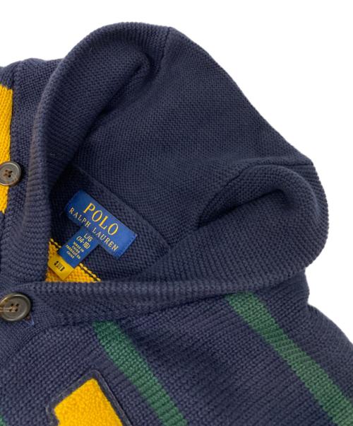 POLO RALPH LAUREN（ポロ・ラルフローレン）POLO RALPH LAUREN (ポロ・ラルフローレン) ショールカラーボーダーカーディガン マルチカラー サイズ:Lの古着・服飾アイテム