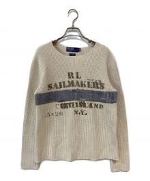 POLO RALPH LAUREN（ポロ・ラルフローレン）の古着「ヘンプシルク混ニット」｜ベージュ