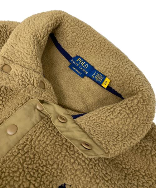 POLO RALPH LAUREN（ポロ・ラルフローレン）POLO RALPH LAUREN (ポロ・ラルフローレン) スナップボタン ボアプルオーバー ベージュ サイズ: Sの古着・服飾アイテム