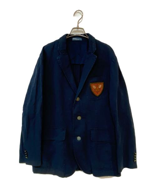 POLO RALPH LAUREN（ポロ・ラルフローレン）POLO RALPH LAUREN (ポロ・ラルフローレン) ワッペンブレザー ネイビー サイズ:42Rの古着・服飾アイテム