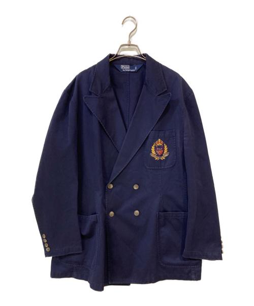 POLO RALPH LAUREN（ポロ・ラルフローレン）POLO RALPH LAUREN (ポロ・ラルフローレン) ワッペンブレザー ネイビー サイズ:Lの古着・服飾アイテム