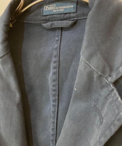 POLO RALPH LAUREN（ポロ・ラルフローレン）POLO RALPH LAUREN (ポロ・ラルフローレン) ホース刺繍 ブレザー ネイビー サイズ:40Rの古着・服飾アイテム