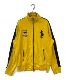 POLO RALPH LAUREN（ポロ・ラルフローレン）の古着「EXCLUSIVE OF DECORATION トラックジャケット」｜イエロー