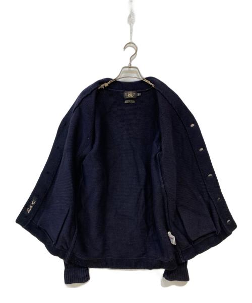 RRL（ダブルアールエル）RRL (ダブルアールエル) EXCLUSIVE OF DECORATION ワッペン エルボーパッチ カーディガン ネイビー サイズ:Mの古着・服飾アイテム