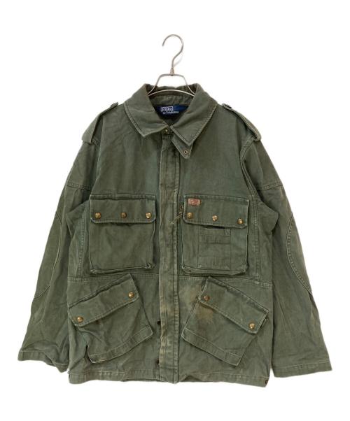 POLO RALPH LAUREN（ポロ・ラルフローレン）POLO RALPH LAUREN (ポロ・ラルフローレン) マルチポケットハンティングジャケット ブラウン サイズ:Lの古着・服飾アイテム