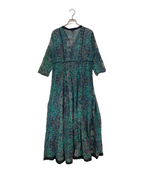 Velnica（ヴェルニカ）Velnica (ヴェルニカ) 総柄ワンピース グリーン サイズ:Freeの古着・服飾アイテム