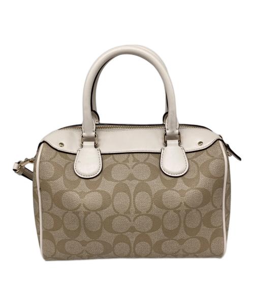 COACH（コーチ）COACH (コーチ) シグネチャー 2WAYバッグ ベージュ サイズ:なしの古着・服飾アイテム