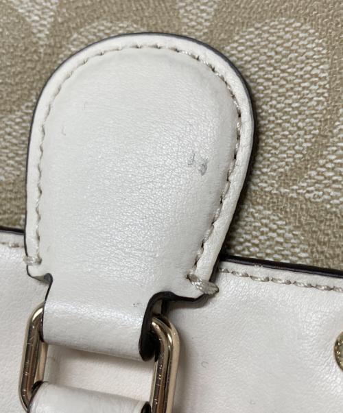 COACH（コーチ）COACH (コーチ) シグネチャー 2WAYバッグ ベージュ サイズ:なしの古着・服飾アイテム