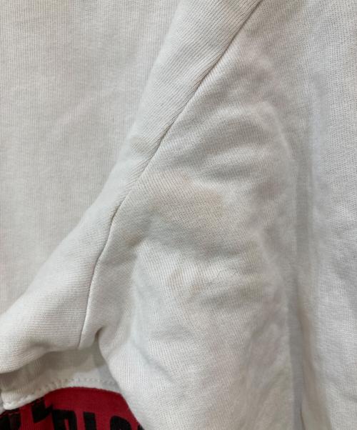 TRUE RELIGION（トゥルー レリジョン）TRUE RELIGION (トゥルー レリジョン) バイカラープルオーバーパーカー ホワイト×レッド サイズ:3XLの古着・服飾アイテム