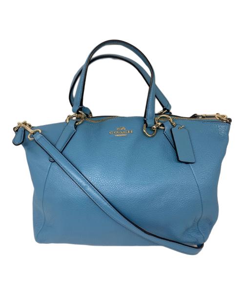 COACH（コーチ）COACH (コーチ) ケルシーサッチェル 2WAY トートバッグ ブルーの古着・服飾アイテム