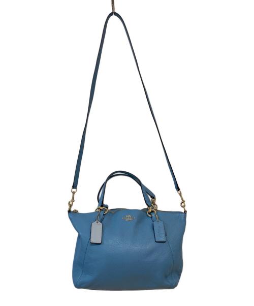 COACH（コーチ）COACH (コーチ) ケルシーサッチェル 2WAY トートバッグ ブルーの古着・服飾アイテム