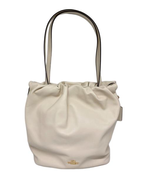 COACH（コーチ）COACH (コーチ) フェイ ドローストリング トート バッグ ホワイトの古着・服飾アイテム
