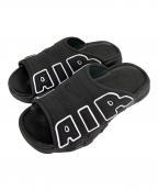 NIKEナイキ）の古着「AIR MORE UPTEMPO SLIDE」｜BLACK/WHITE-BLACK-CL