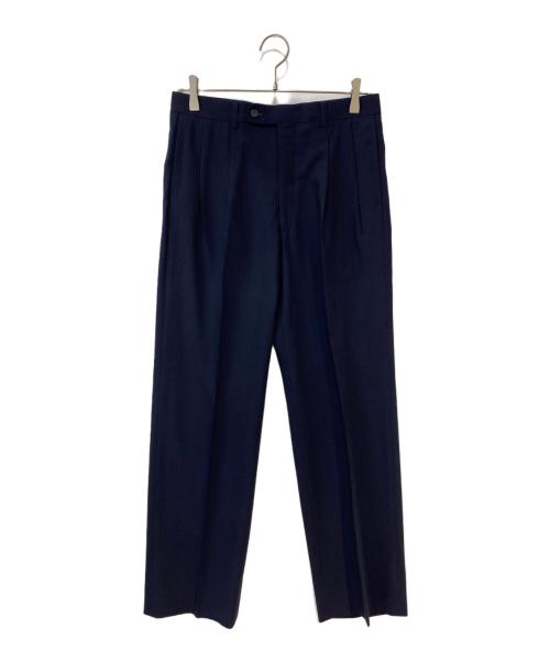Christian Dior MONSIEUR（クリスチャンディオールムッシュ）Christian Dior MONSIEUR (クリスチャンディオールムッシュ) タックスラックス ネイビー サイズ:76cm (W30)の古着・服飾アイテム