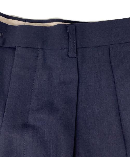 Christian Dior MONSIEUR（クリスチャンディオールムッシュ）Christian Dior MONSIEUR (クリスチャンディオールムッシュ) タックスラックス ネイビー サイズ:76cm (W30)の古着・服飾アイテム